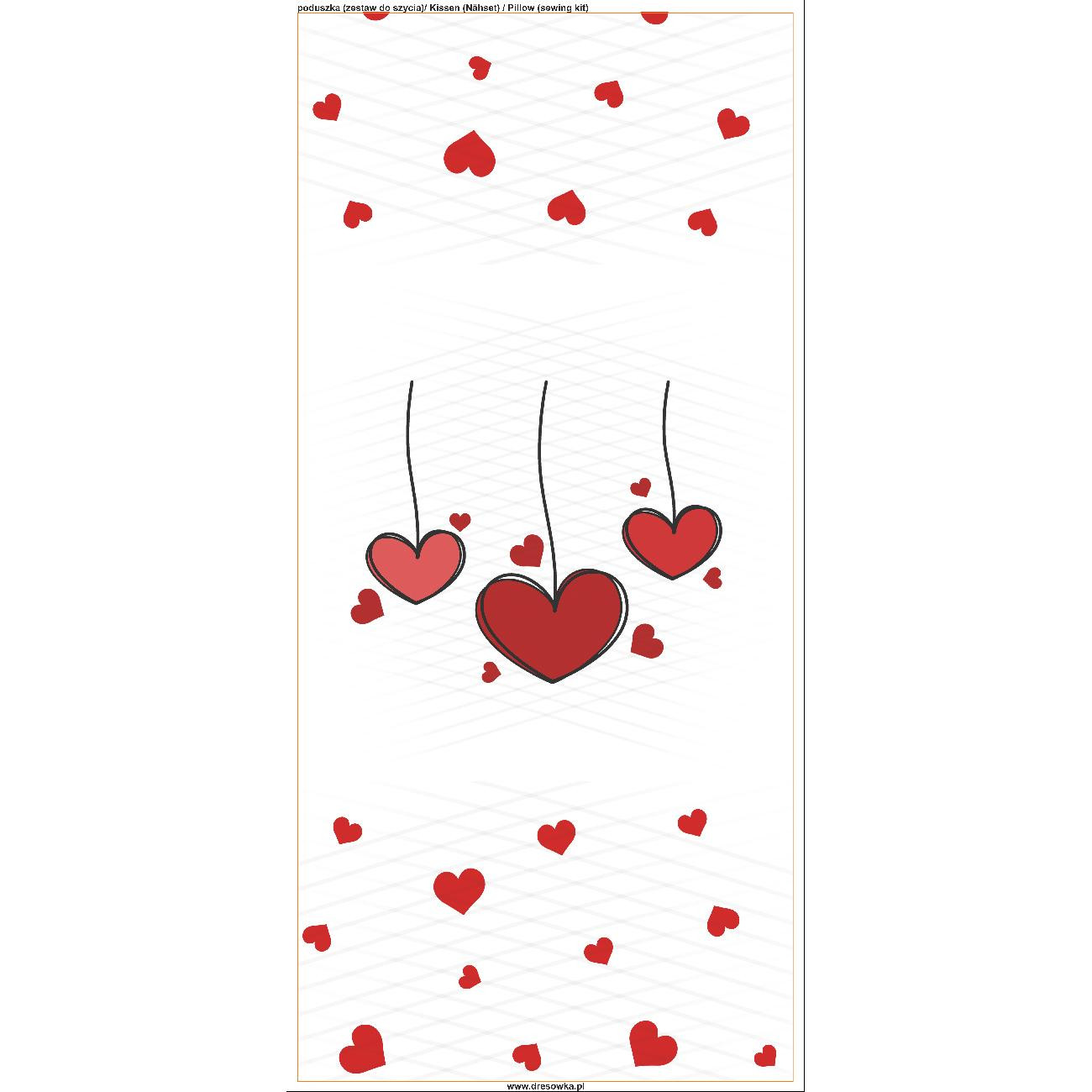 KISSEN 45x45 - VALENTINESHERZEN (HAPPY VALENTINE’S DAY) - Nähset