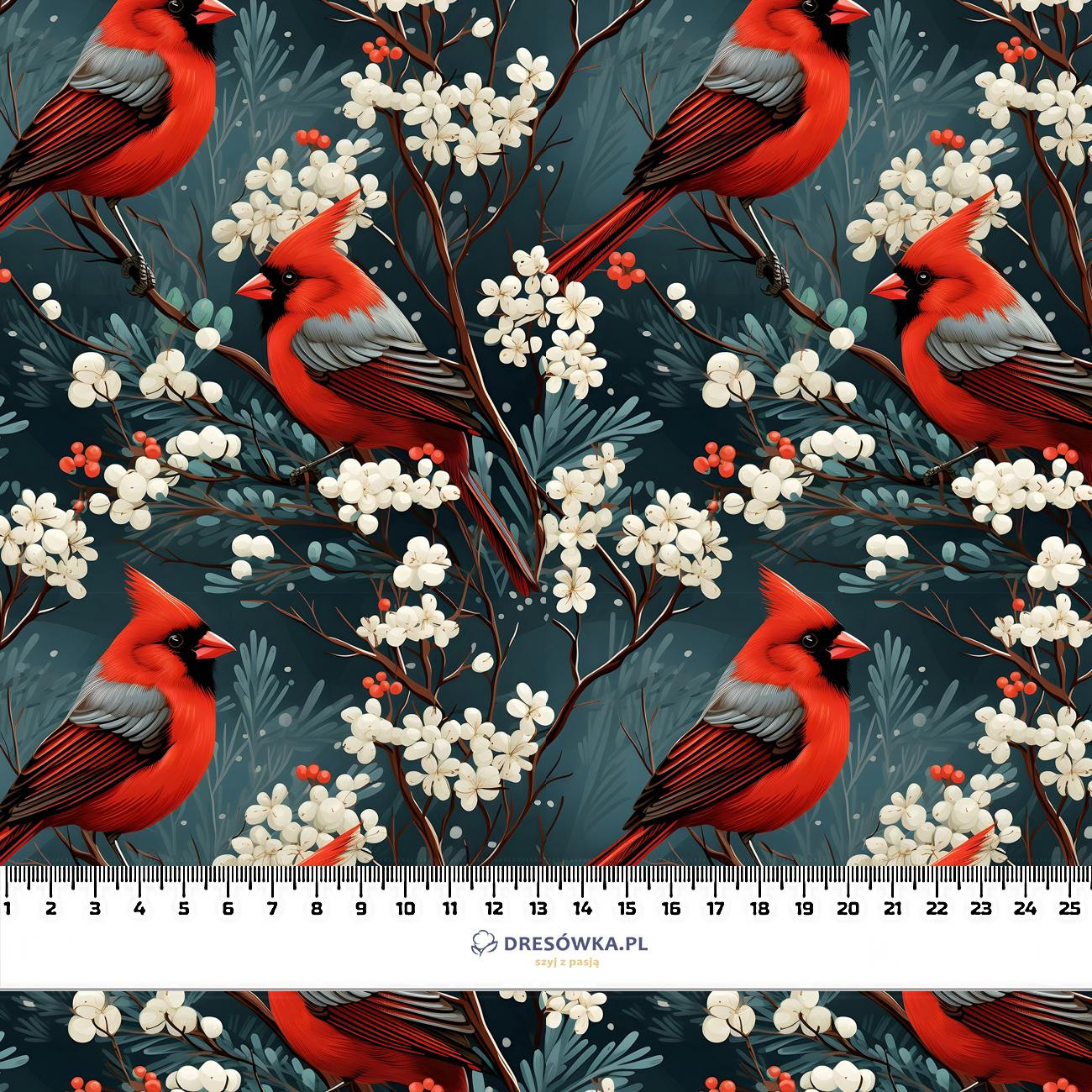 WINTER FLOWERS WZ.16 - Wasserabweisende Webware