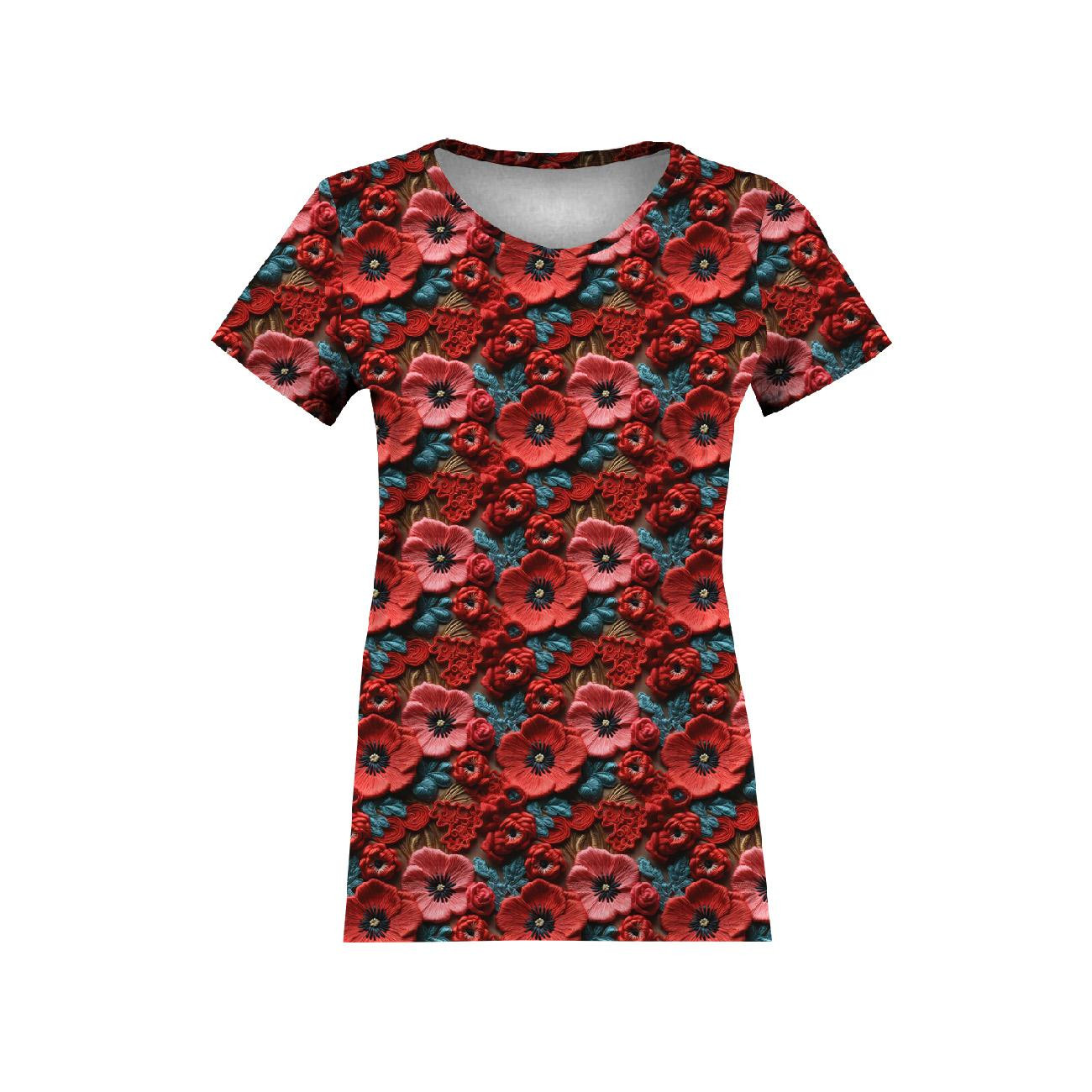 FLOWERS 3D M. 6 - Wasserabweisende Webware