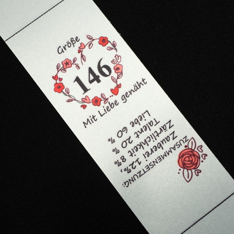 Mädchen Textillabel DE - Größe 146 - 4 Stck Set
