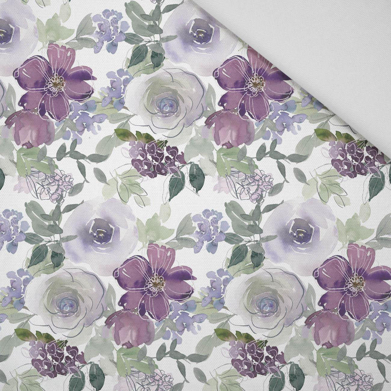 AQUARELL BLUMEN Ms. 3 - Bamboo fabric 170g