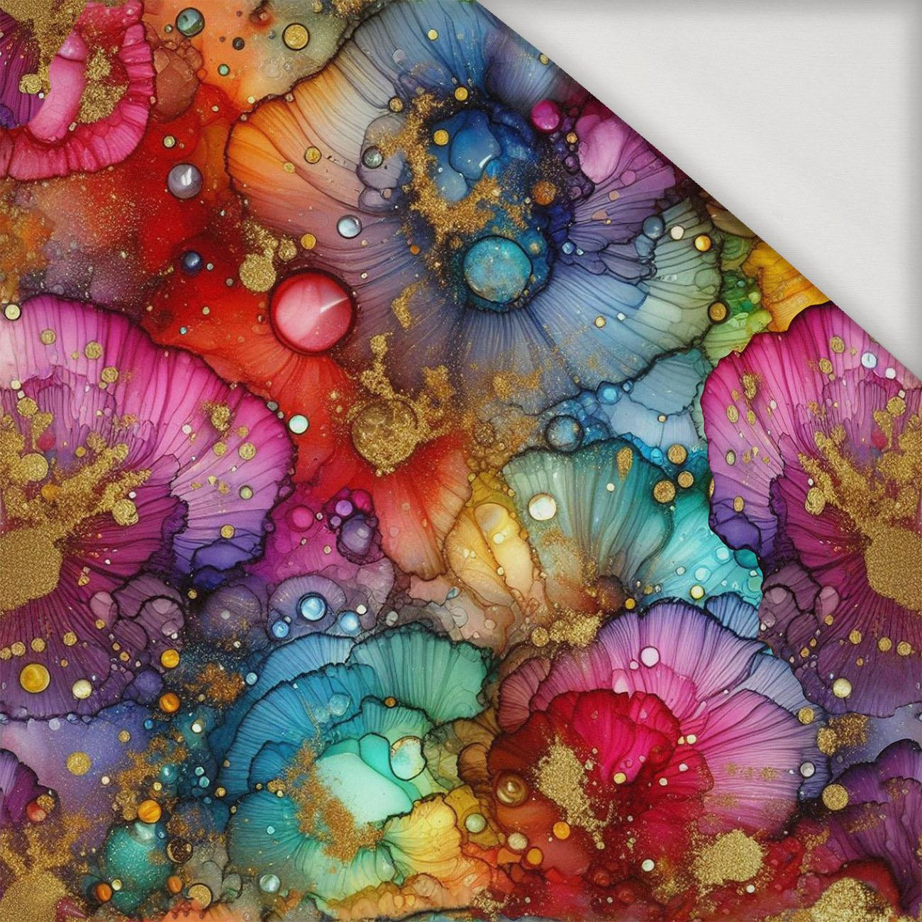 alcohol ink wz.17 RAINBOW - Viskose Jersey