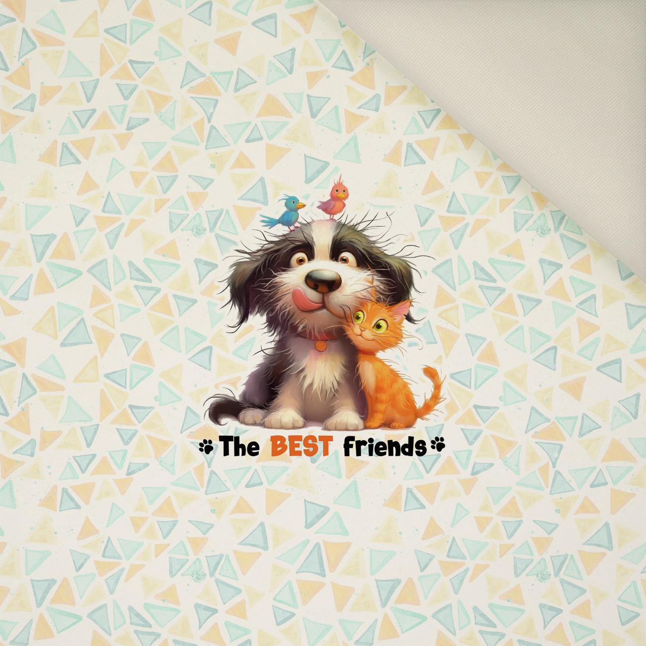 ANIMALS CUTE wz.3 - Panel (60cm x 50cm)  Polster- Velours