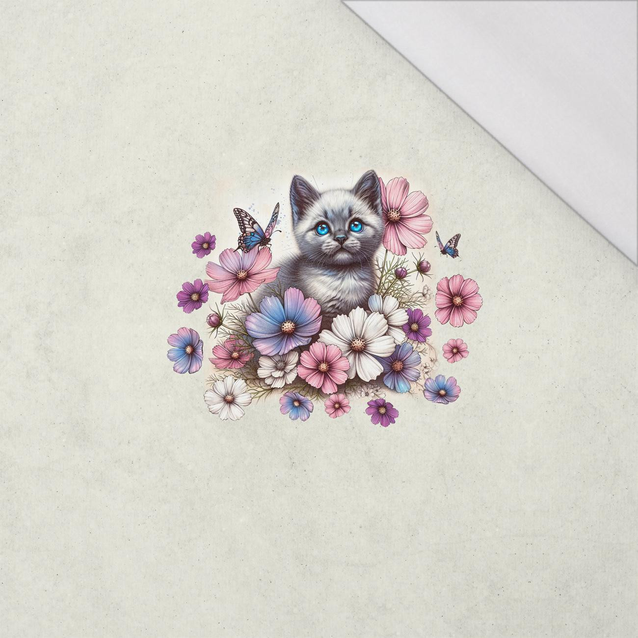 ANIMALS CUTE wz.8 - panel (60cm x 50cm) SINGLE JERSEY 