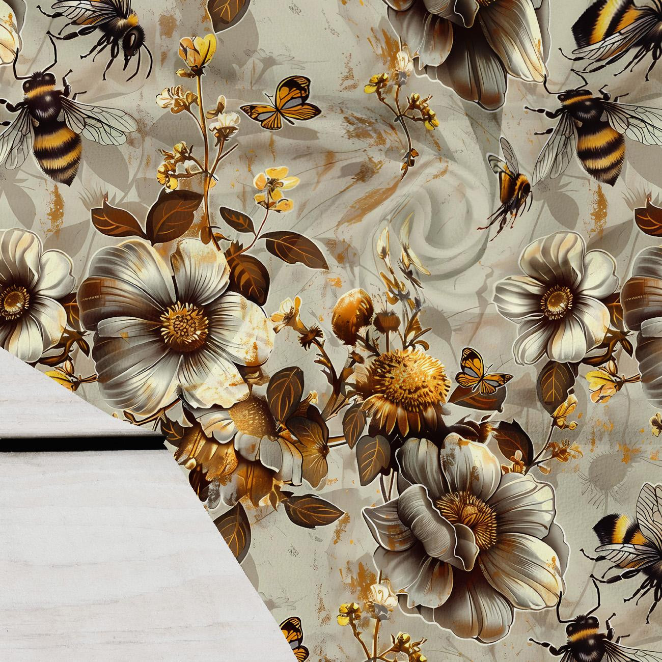 BEES & FLOWERS - Krepp