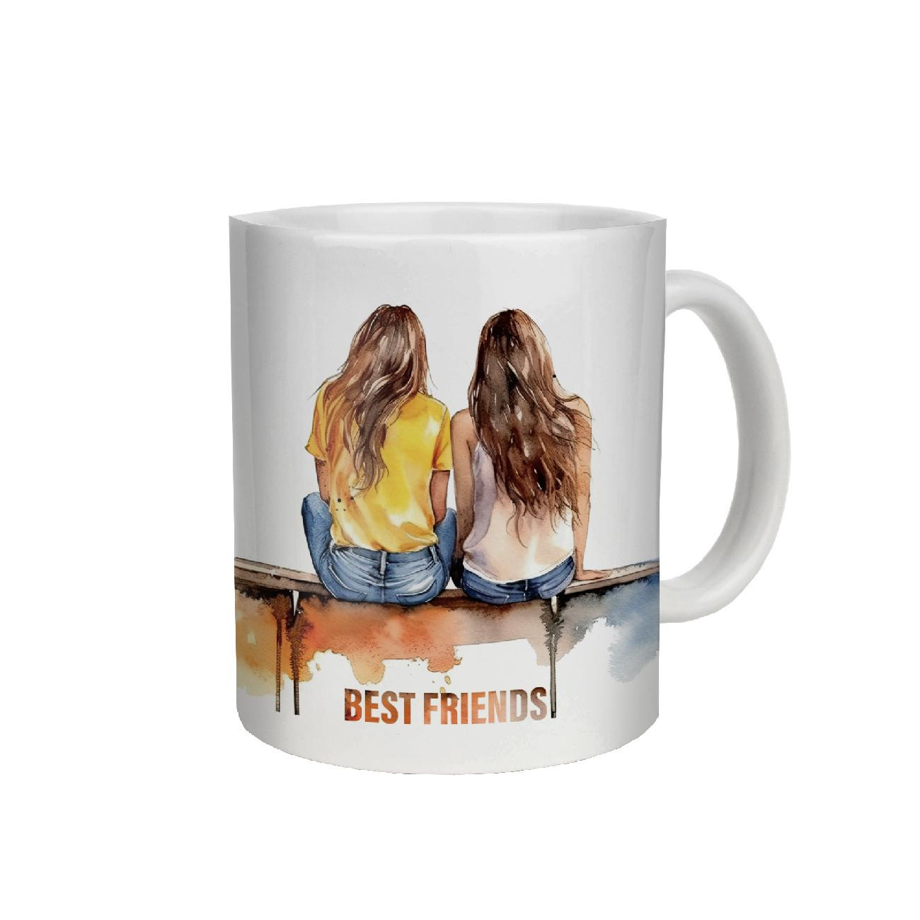 BECHER MIT AUFDRUCK - BEST FRIENDS