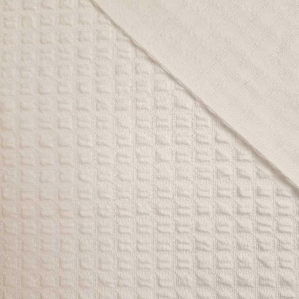 3D-Strickwaren – Baumwoll-Jacquard/ D-02 VANILLA 