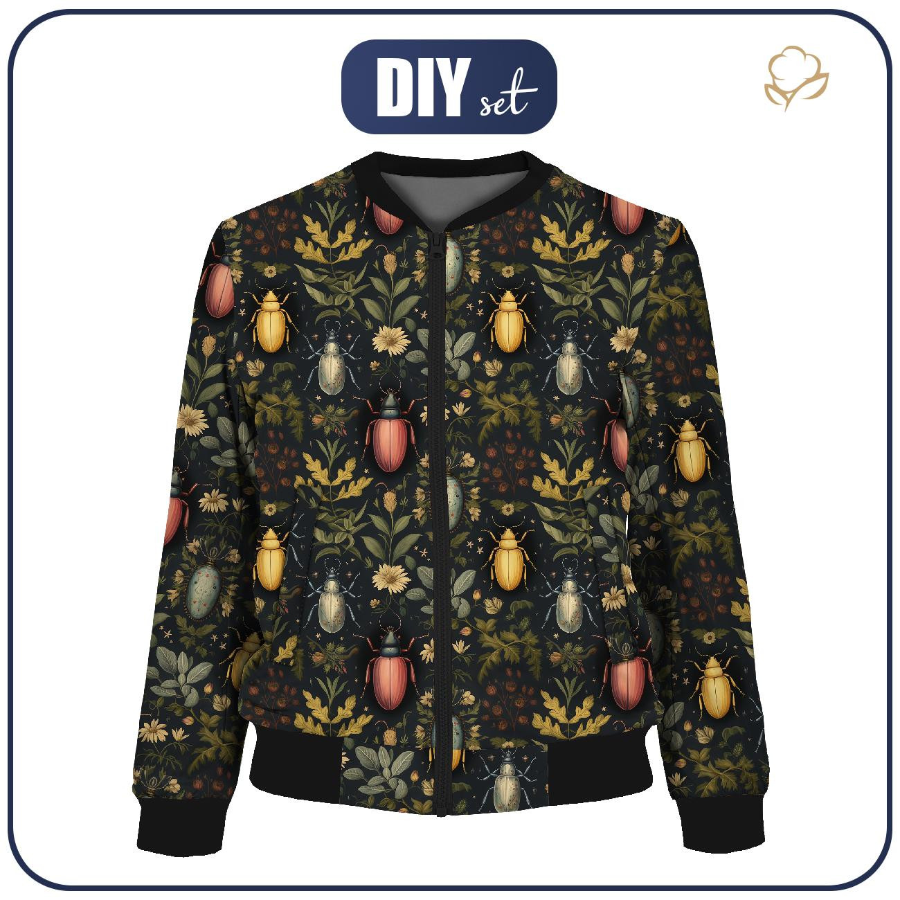 DAMEN BOMBERJACKE (KAMA) - Botanical wz.4 - Nähset