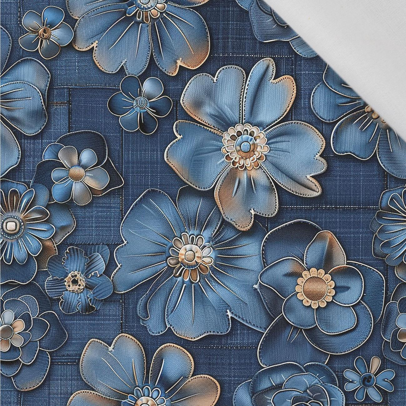 DENIM FLOWERS wz.1 - Baumwoll Webware