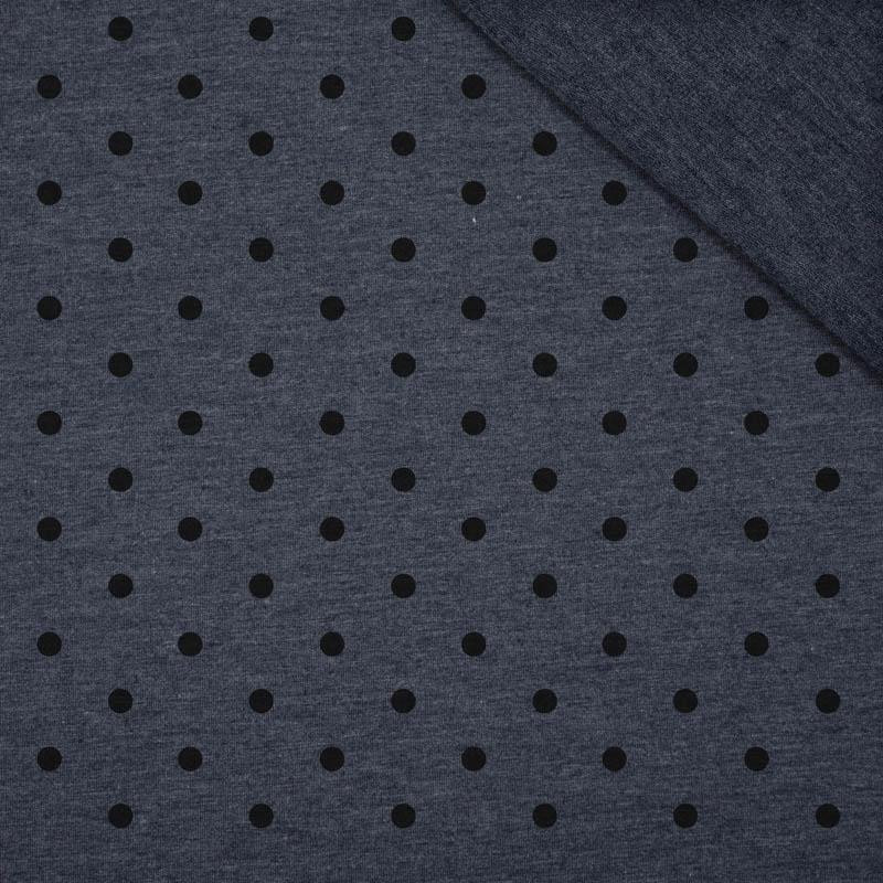 SCHWARZE PUNKTE / jeans - looped knit fabric Sommersweat