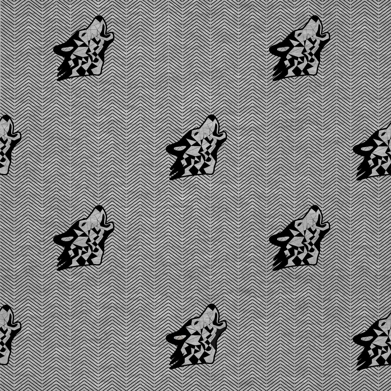 WOLF / NACHT RUF / grau