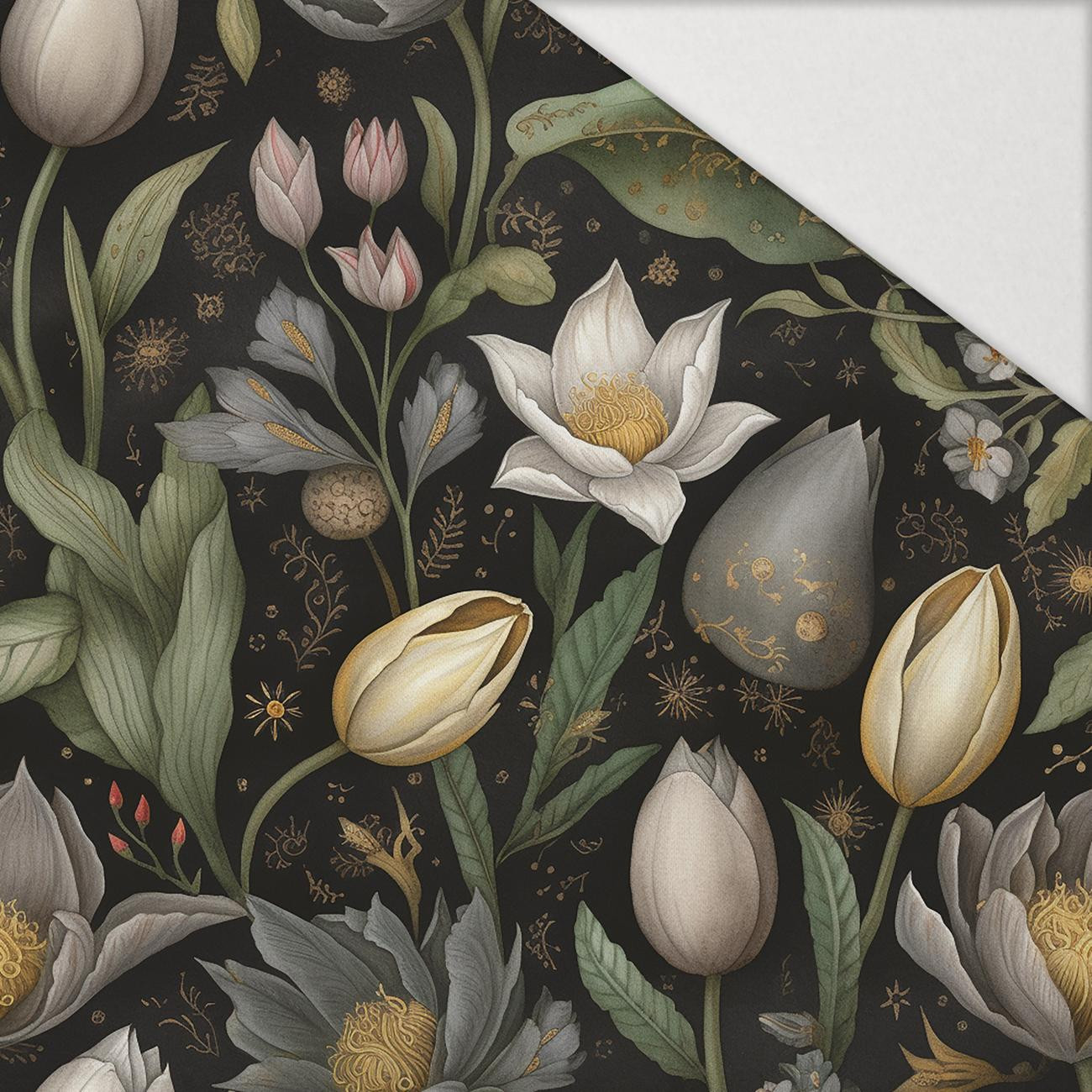SPRING FLOWERS M. 1 - Hydrophober angerauter Wintersweat SPRING FLOWERS M. 1 - Hydrophober angerauter Wintersweat