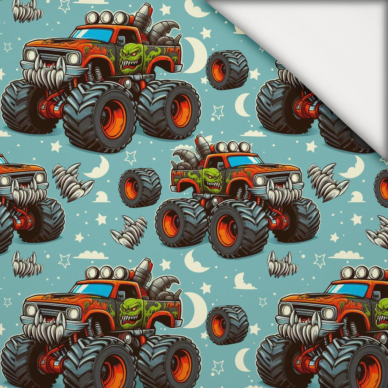 MONSTER TRUCK M. 1 - leichte Maschenware angeraut