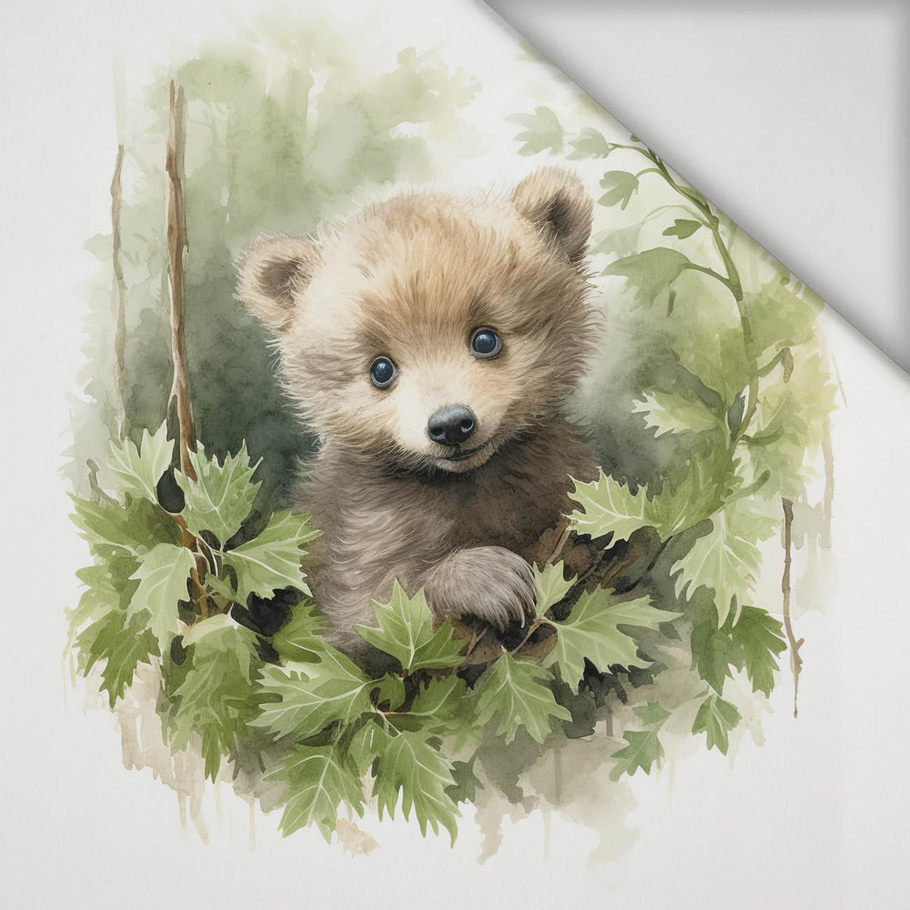 WATERCOLOR LITTLE BEAR - Paneel (75cm x 80cm) Lycra 300g