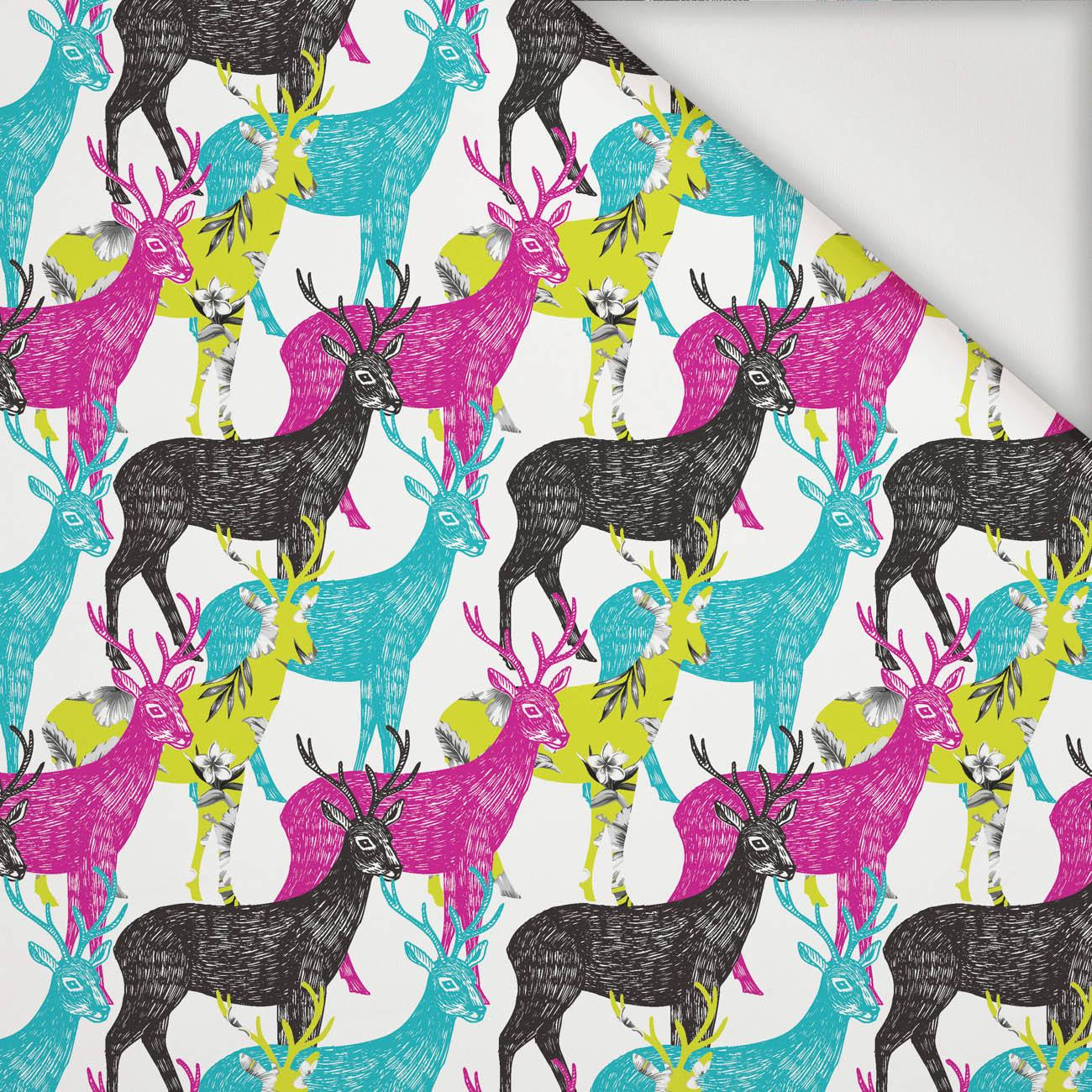 BUNTE HIRSCHE  - Nylonstoff PUMI