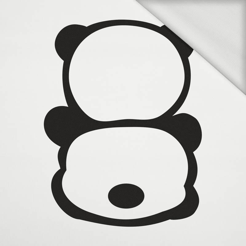PANDA / MINZE  Größe "M" 50x60 cm -  weiß (Hinterseite) - Paneel Sommersweat 