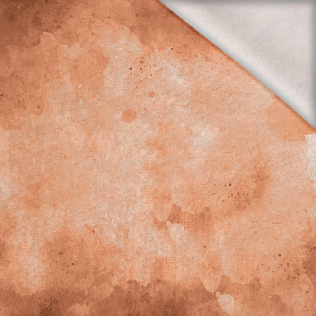 CAMOUFLAGE m. 2 / peach fuzz - Wintersweat angeraut mit Elastan ITY