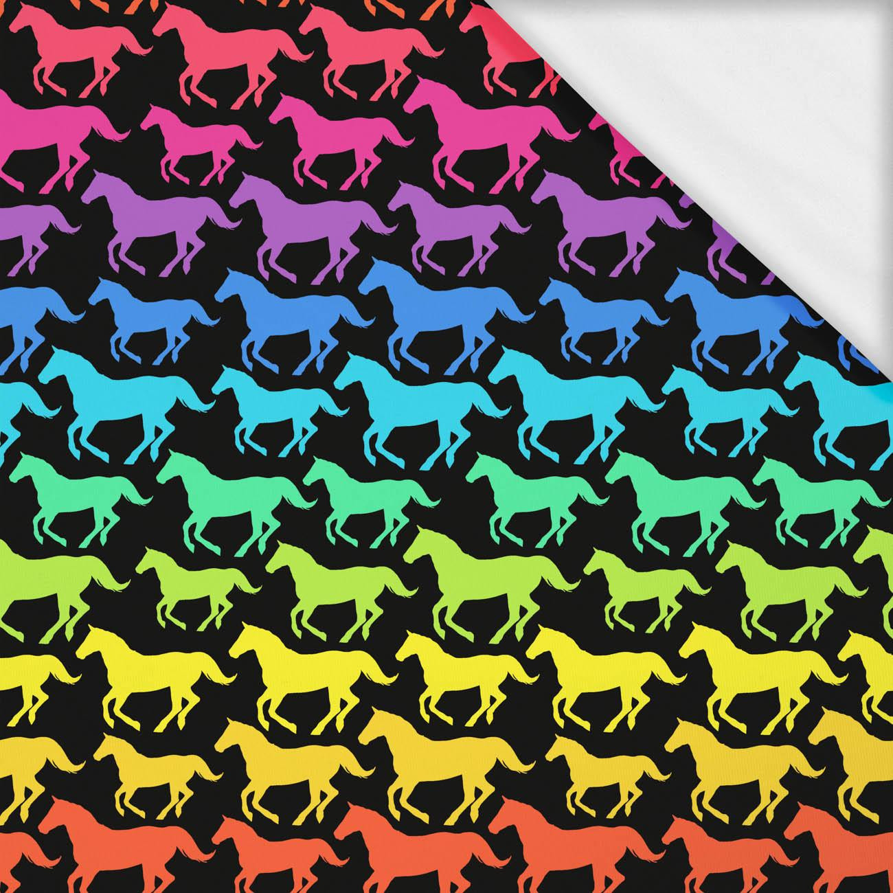REGENBOGEN PFERDE- Single Jersey mit Elastan ITY