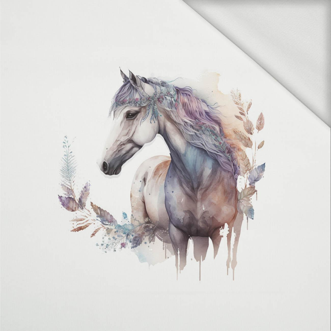 WATERCOLOR HORSE - Paneel (60cm x 50cm) Sommersweat