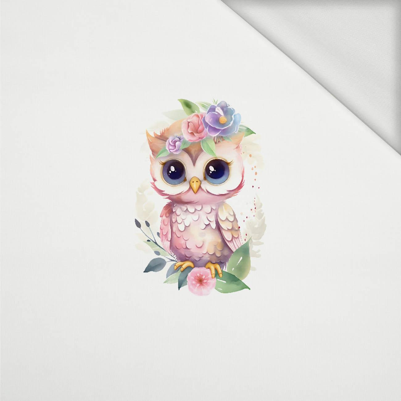 BABY OWL - Panel (75cm x 80cm) Sommersweat