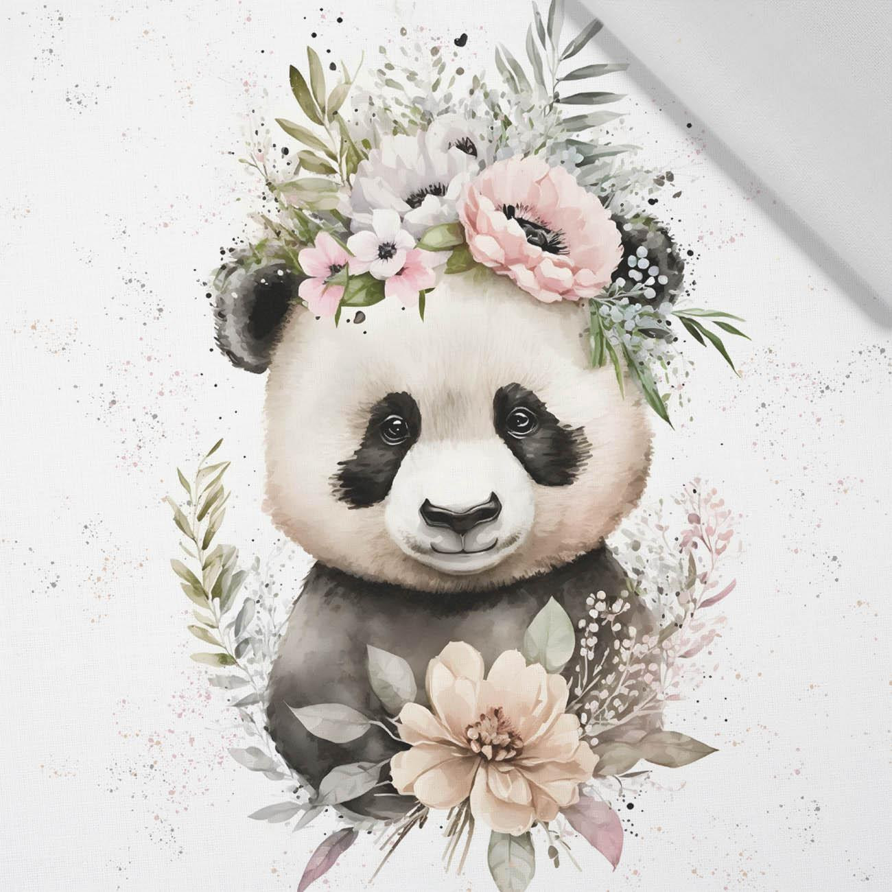 BABY PANDA - Paneel (75cm x 80cm)  Baumwoll Webware