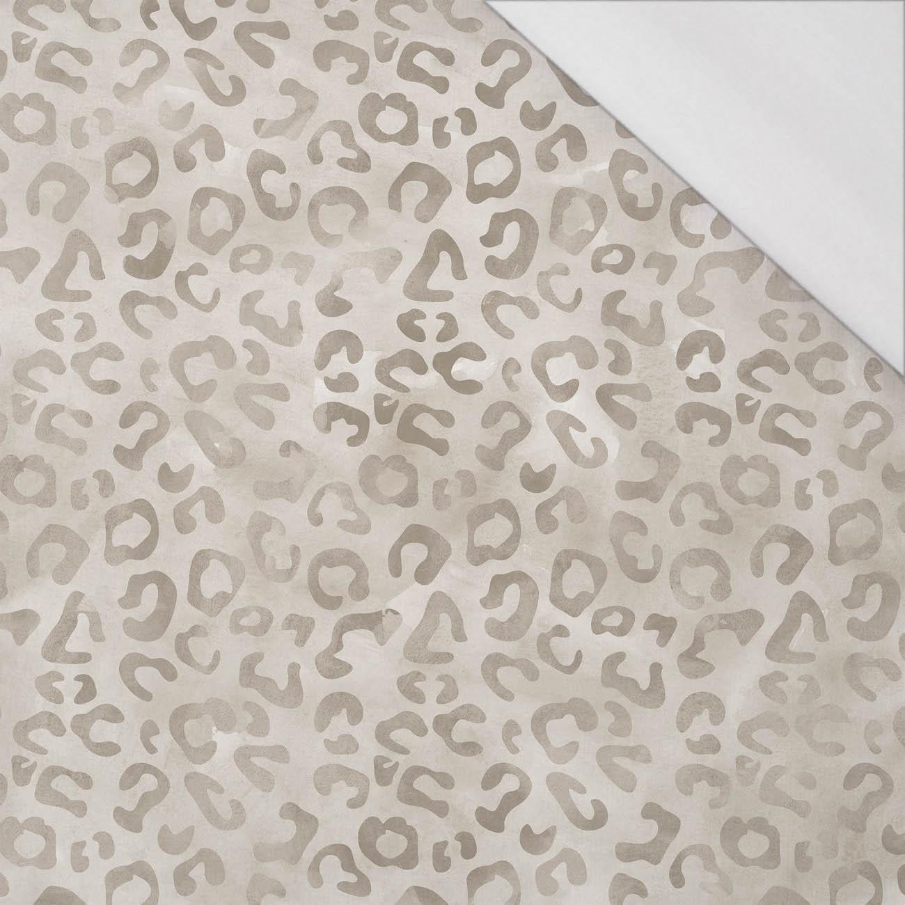 SPRENKEL / BEIGE (SCHNEEPANTHER) - bio single jerset mit Elastan Sommersweat