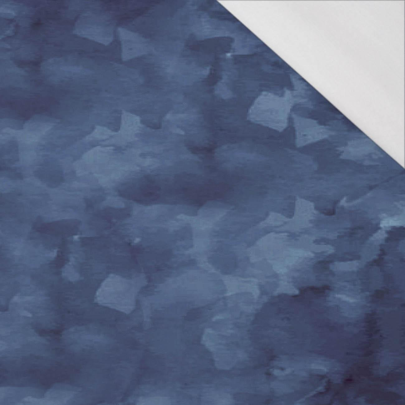 CAMOUFLAGE m. 2 / dunkelblau - bio single jerset mit Elastan Sommersweat