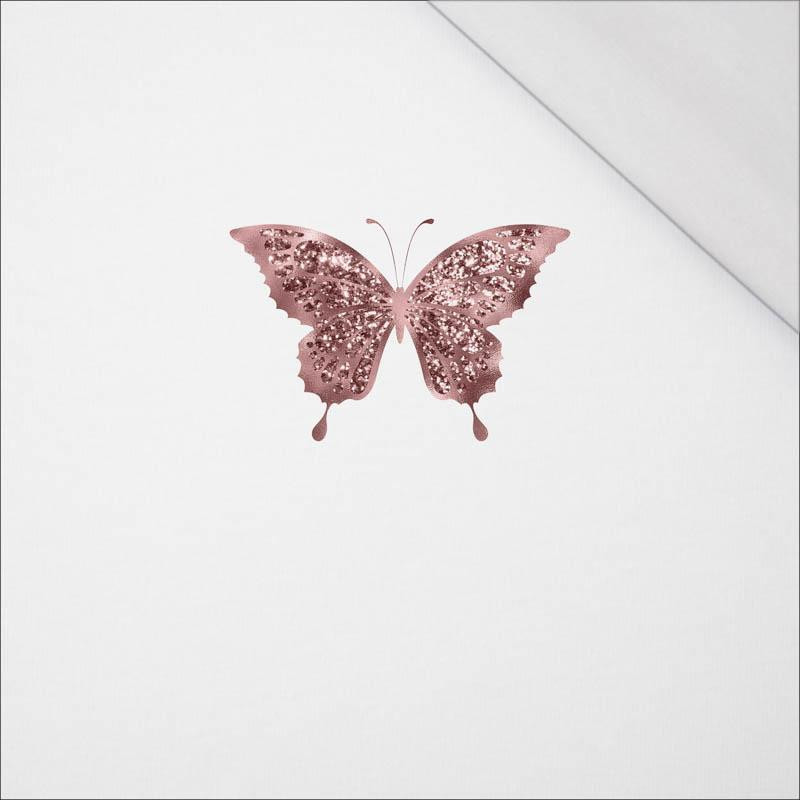 SCHMETERLING M.2 (GLITTER SCHMETTERLINGE) - SINGLE JERSEY PANEL 50cm x 50cm