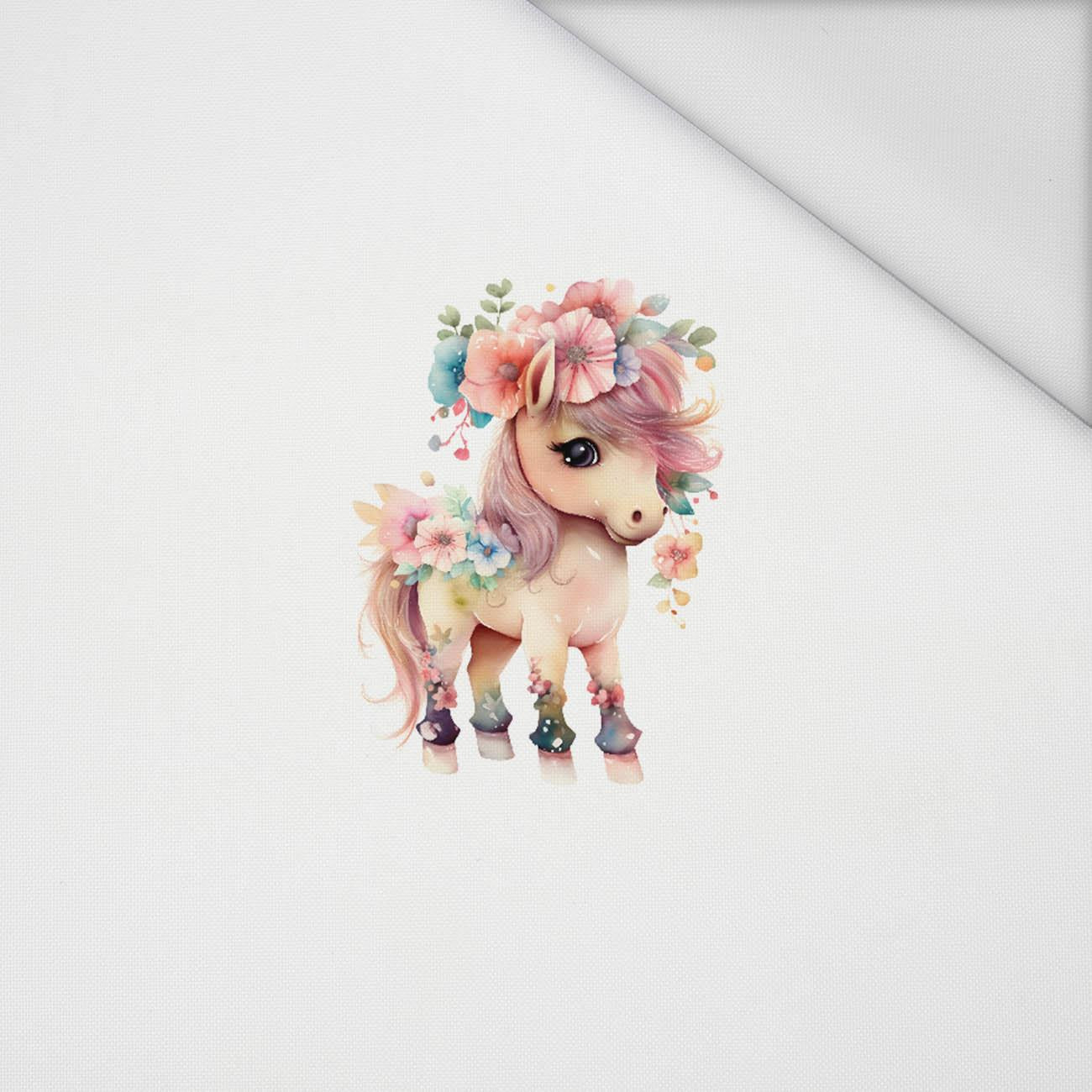 BABY PONY - Paneel (75cm x 80cm) Wasserabweisende Webware
