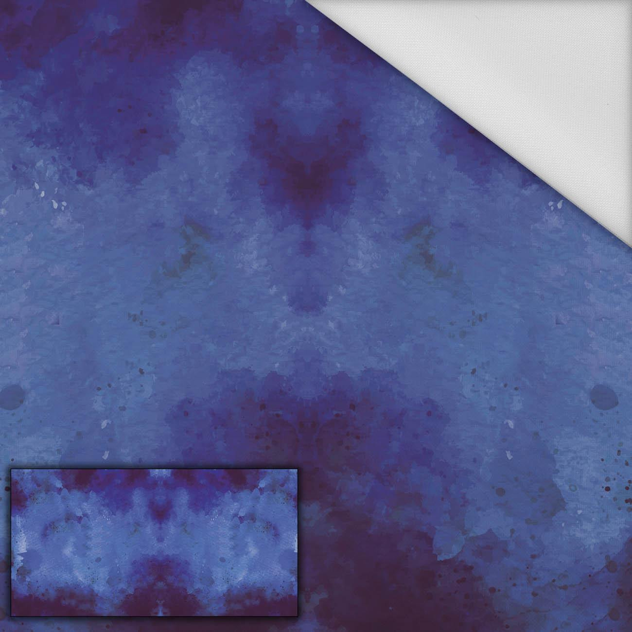 DARK BLUE SPECKS - Paneel (80cm x 155cm) Wasserabweisende Webware