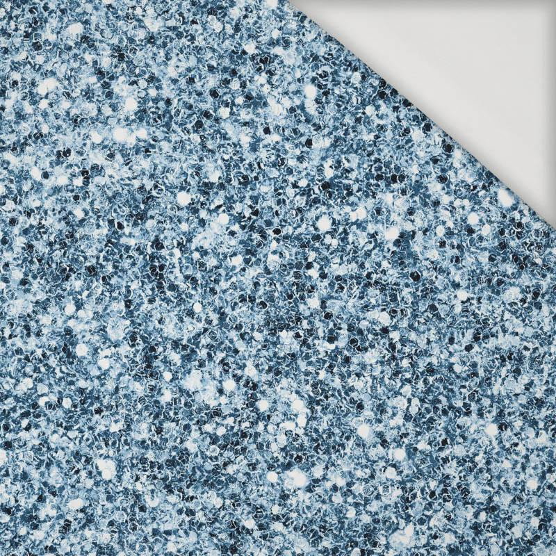 MEERESBLAUER GLITTER (LIBELLEN UND PUSTEBLUMEN) - Viskose Jersey