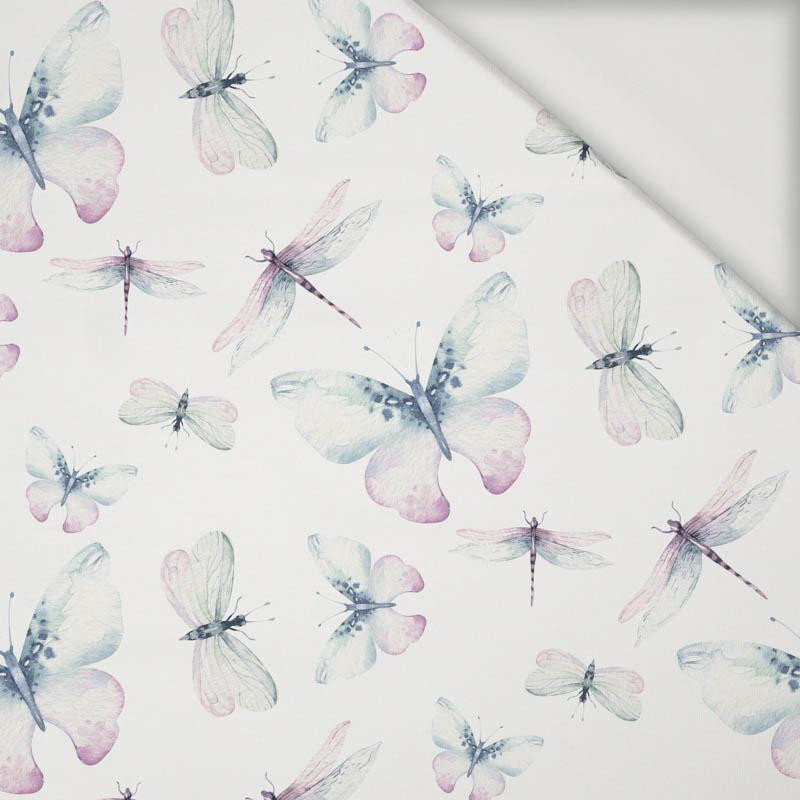 SCHMETTERLINGE UND LIBELLEN (AQUARELL-SCHMETTERLINGE) - Viskose Jersey