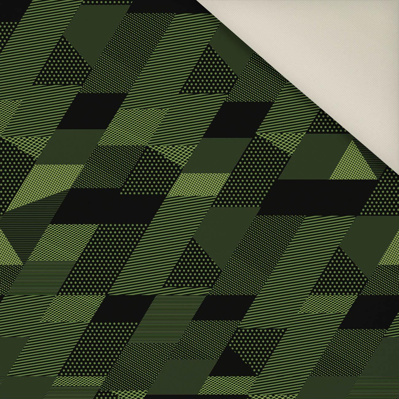 GEOMETRISCHER CAMOUFLAGE M. 1- Polster- Velours