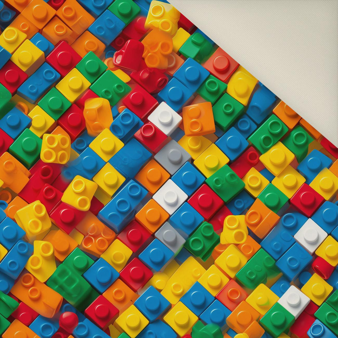 COLORFUL BLOCKS M. 2- Polster- Velours