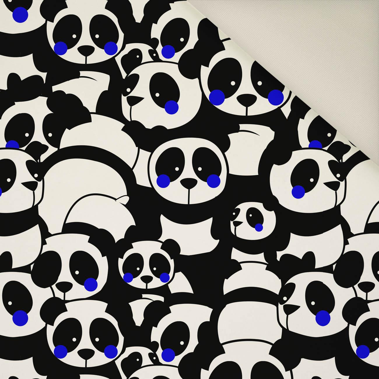 PANDAS / classic blue- Polster- Velours