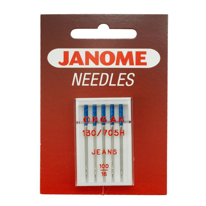 Jeans Nadeln JANOME 5 Stk Set - 100