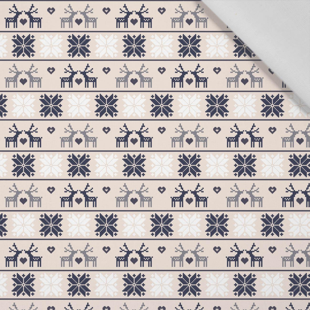 RENTIERE / Strick (WINTERZEIT) / beige - Baumwoll Webware