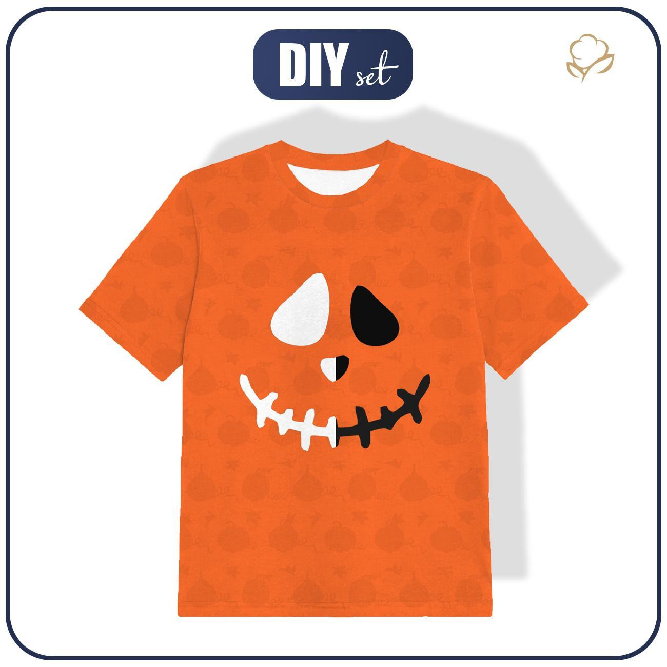 KINDER T-SHIRT- Lächeln / Kürbisse - Single Jersey (104/110)