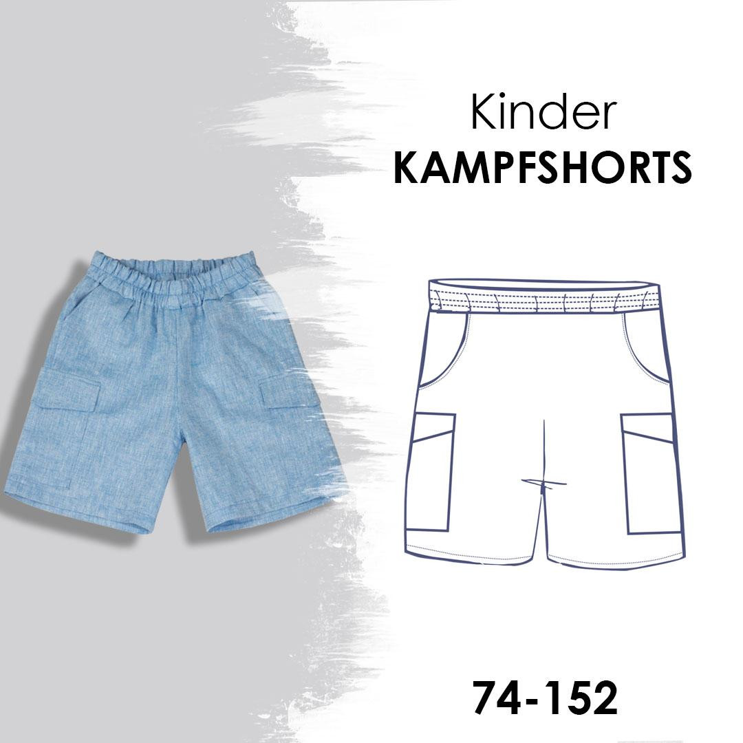 PAPIER-SCHNITTMUSTER - KINDER KAMPFSHORTS