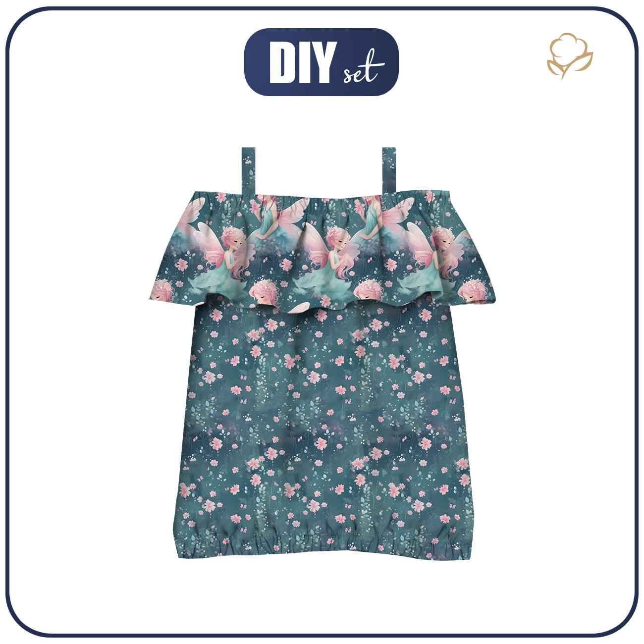 Carmenausschnitt Bluse (SARA) - FAIRY WORLD wz.10 - Nähset 