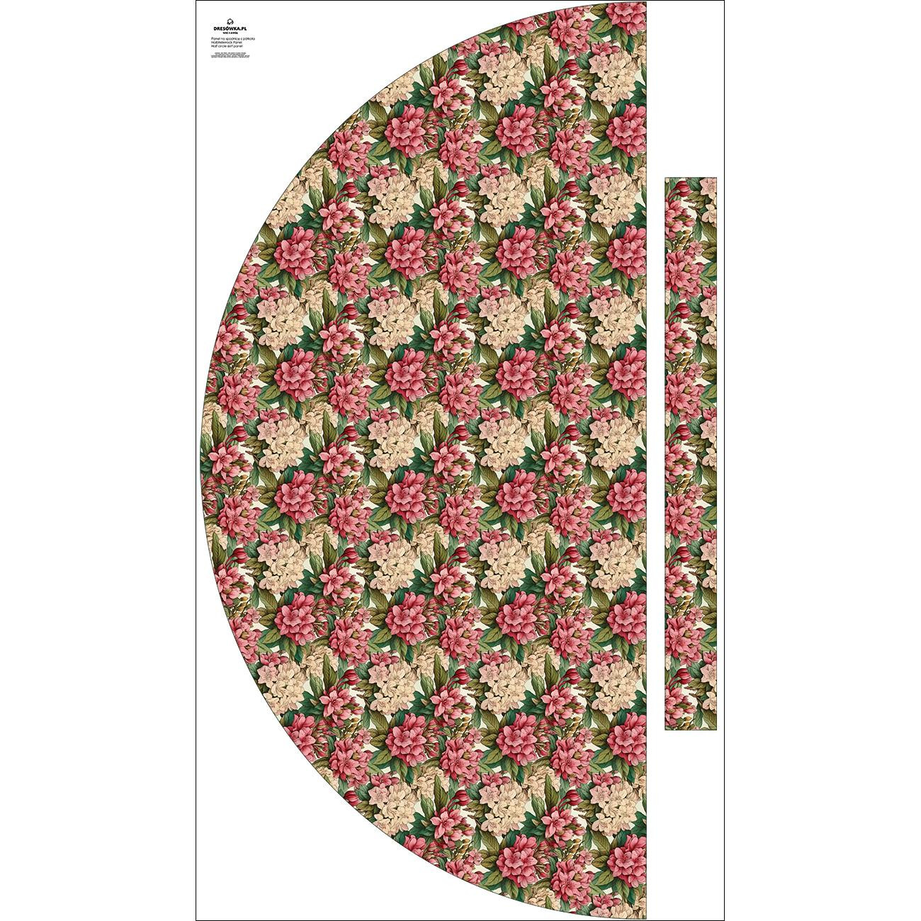Maxirock Panel - Viskose Jersey/ Flowers ms.43