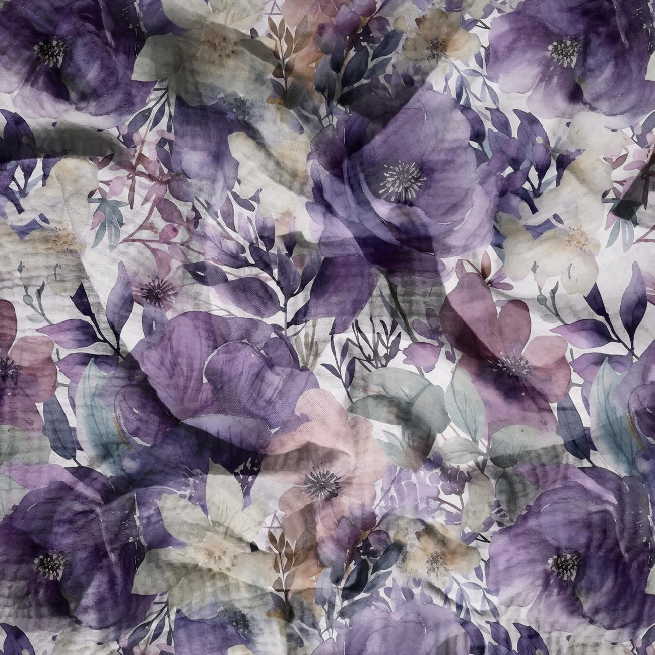 FLOWERS WZ.51 - Baumwoll Musselin