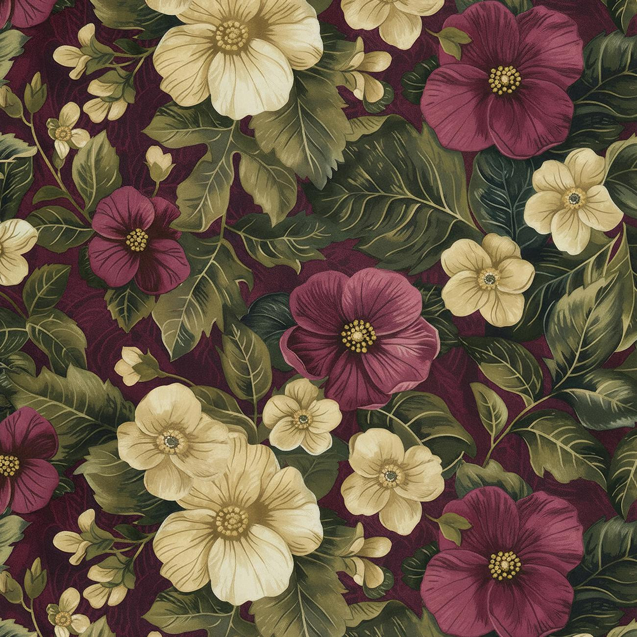 FLOWERS wz.59 (AUBERGINE )
