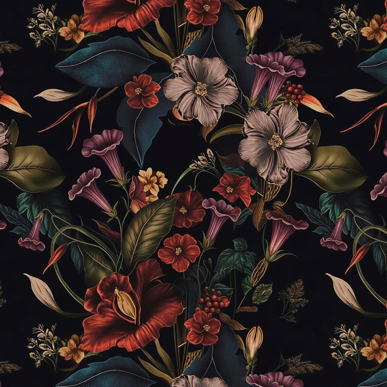 FLOWERS wz.62 (AUBERGINE)