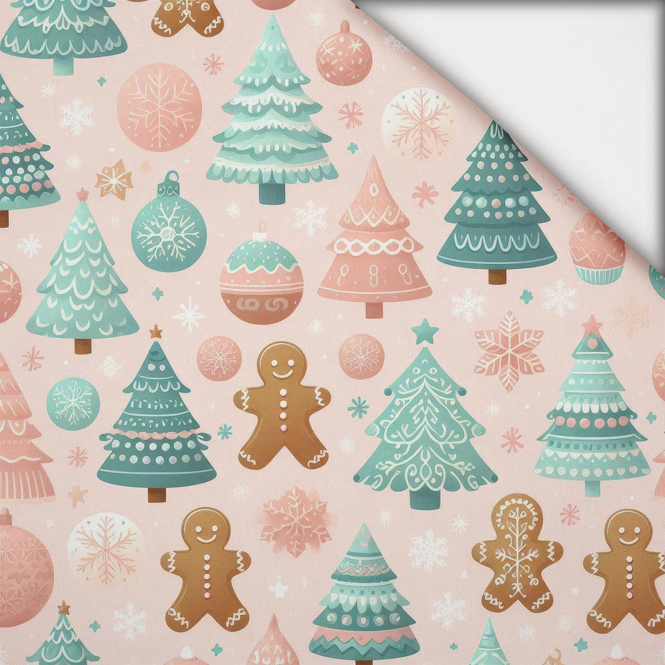 Pastel Christmas wz. 1 - leichte Maschenware angeraut