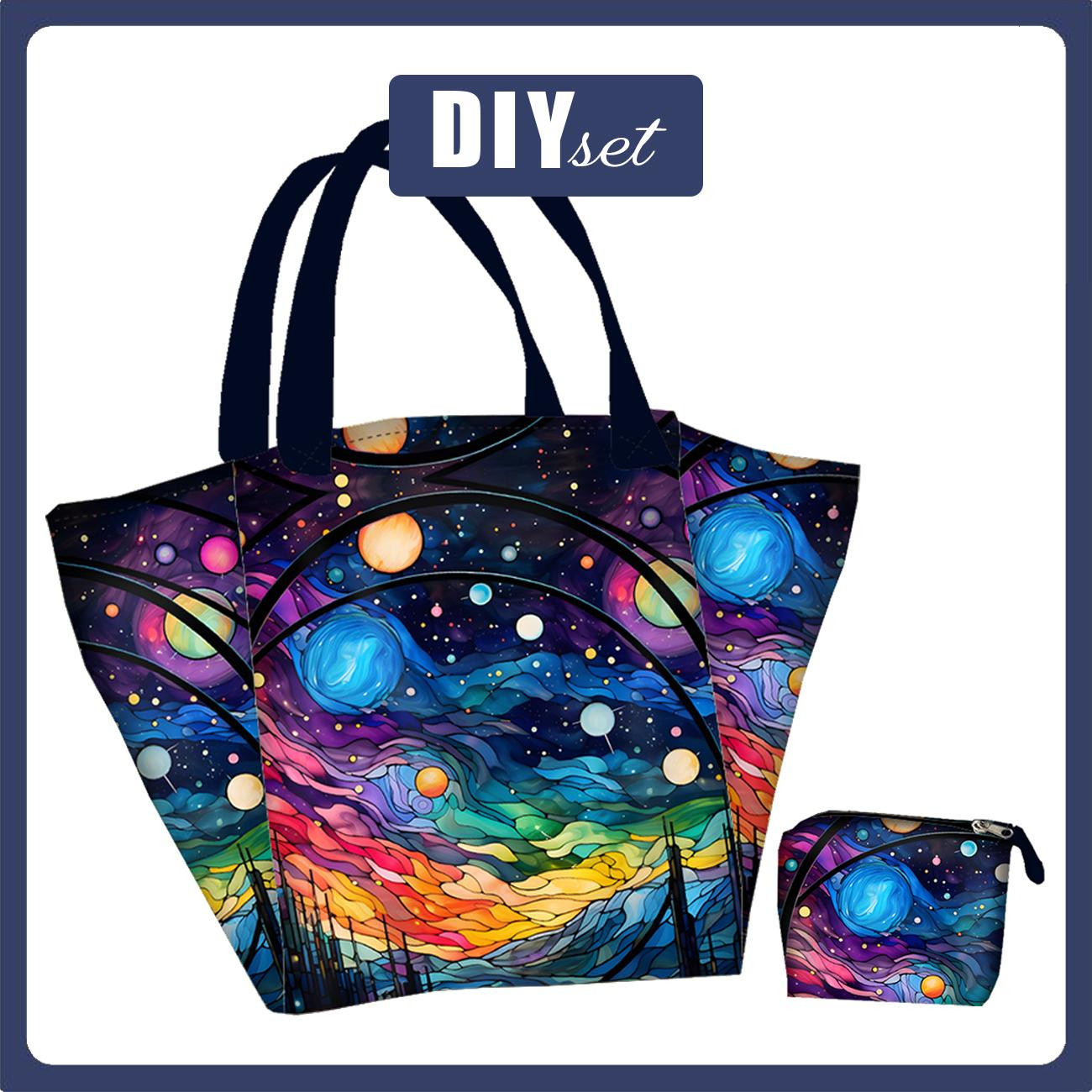 XL Tasche mit Utensilientasche 2 in 1 - NEON GALAXY MS.11 - Nähset
