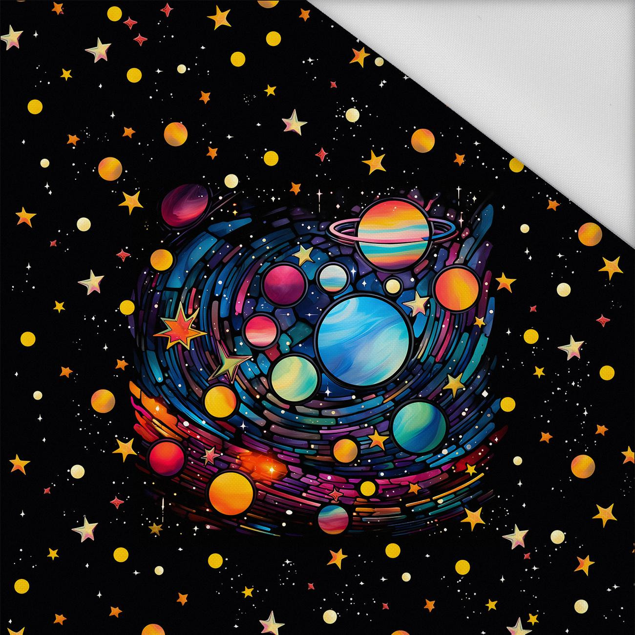 NEON GALAXY WZ.13 - panel (60cm x 50cm) Wasserabweisende Webware
