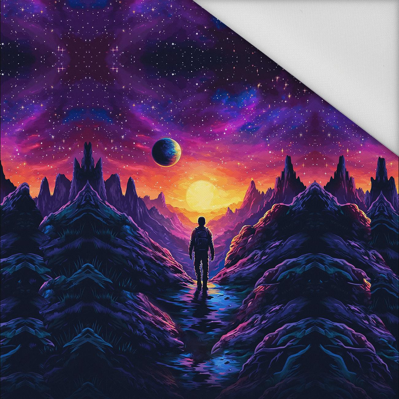 NEON GALAXY WZ.5 - panel (60cm x 50cm) Wasserabweisende Webware