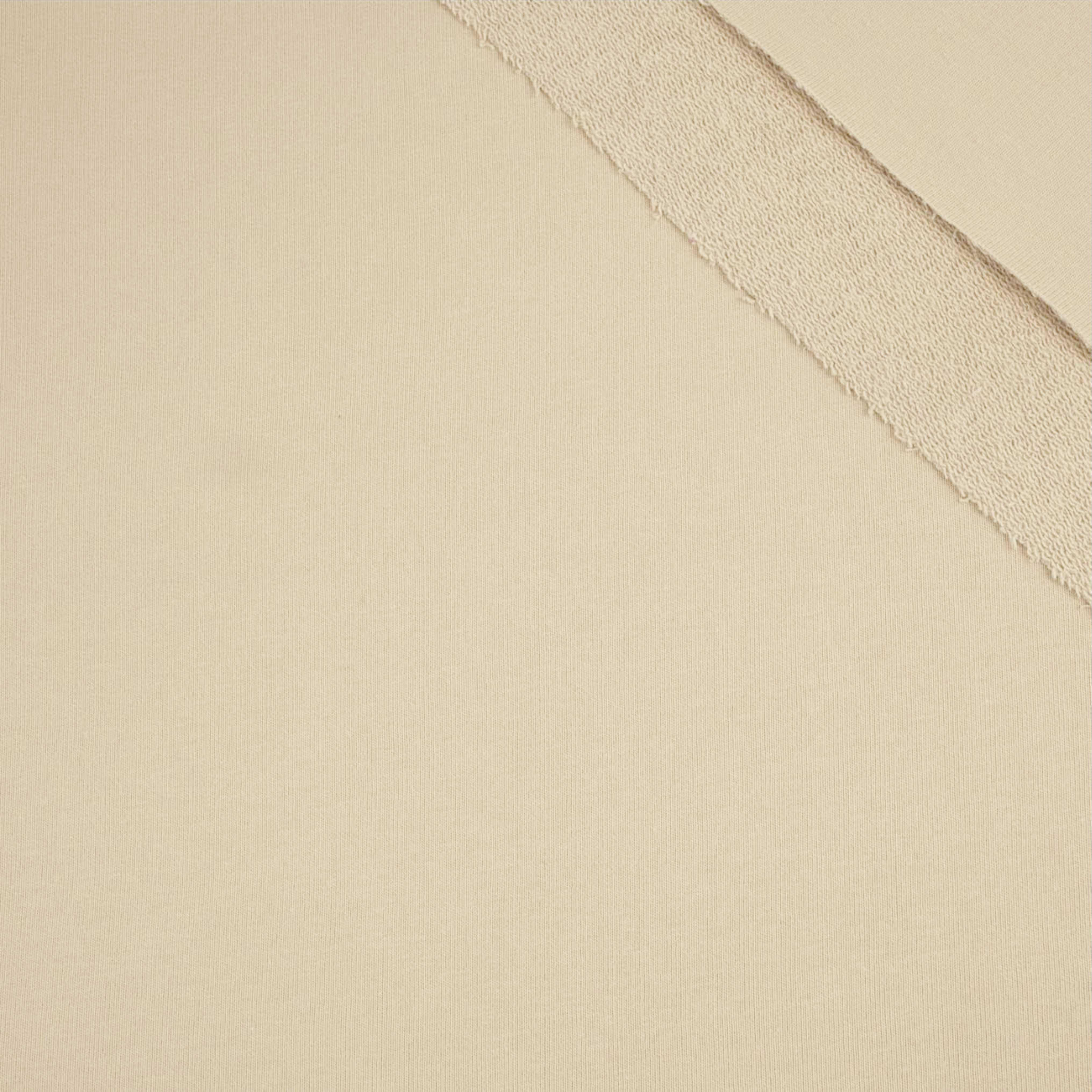 D-207 STROH BEIGE - Dicker Sommersweat 290g
