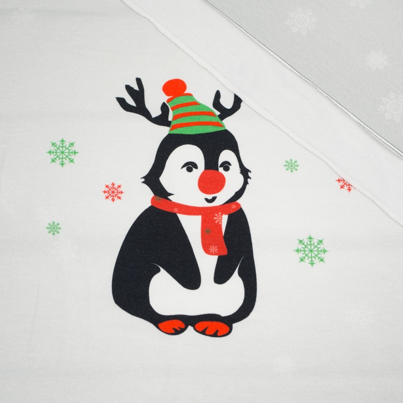 PINGUIN RENTIER / rot - Paneel Sommersweat 